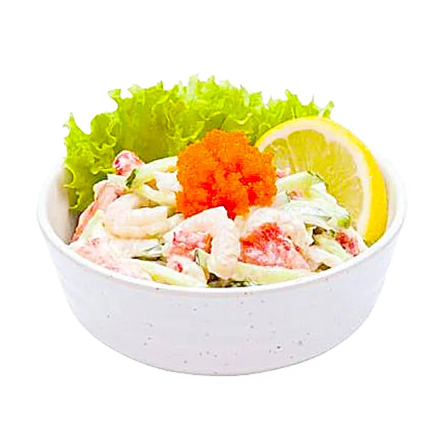 С крабовым мясом и креветками